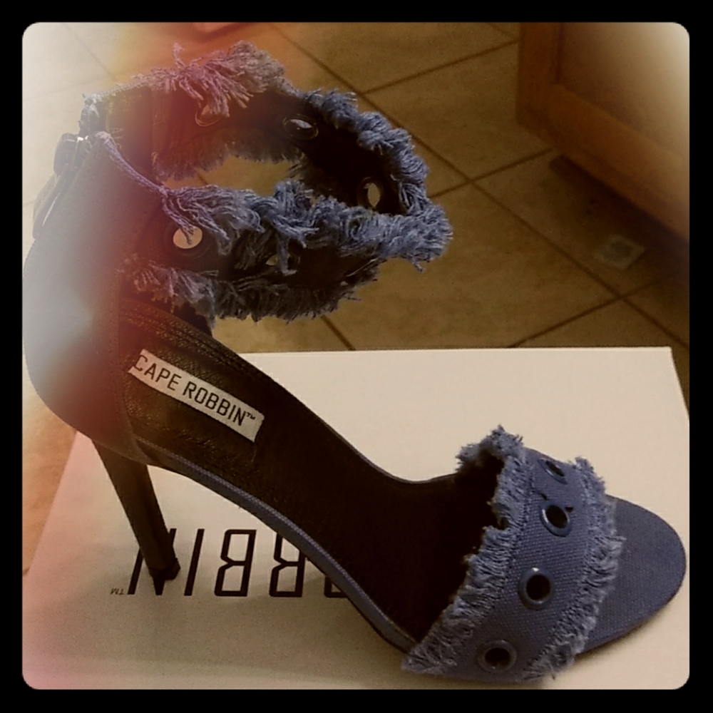 Blue jean heels